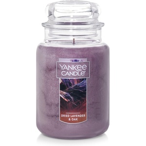 Yankee Candle Black Cherry Scented Classic 22oz Large Jar Single Wick Candle Over 110 Hours of Burn Time Ideal for Home Décor and Gifting(Dried Lavender & Oak)