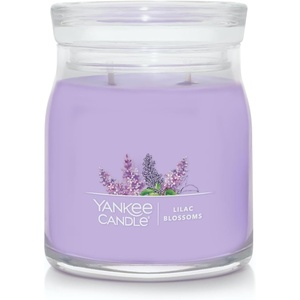 Yankee Candle Black Cherry Scented Classic 22oz Large Jar Single Wick Candle Over 110 Hours of Burn Time Ideal for Home Décor and Gifting(Lilac Blossoms)