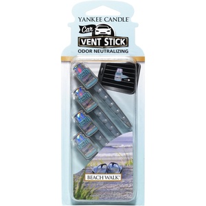 Yankee Candle Car Air Fresheners Car Vent Stick Bahama Breeze Scented Includes 4 Odor Neutralizing Sticks Each Lasts Up To 2 Weeks(1 Count (Pack of 1))