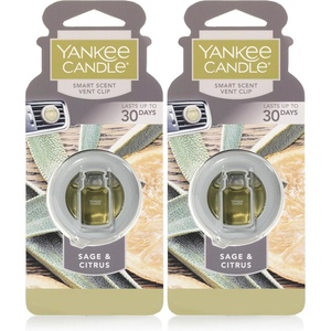 Yankee Candle Car Air Fresheners Car Vent Stick Bahama Breeze Scented Includes 4 Odor Neutralizing Sticks Each Lasts Up To 2 Weeks(Smart Scent Vent Clip  1 Count (Pack of 2))