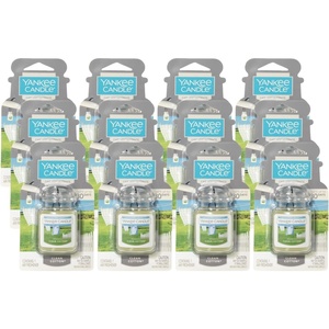 Yankee Candle Car Jar Ultimate Air Freshener, Hanging Car Freshener, Long Lasting Odor Neutralizing Fragrance, Clean Cotton (Pack of 1)(1 Count (Pack of 12))