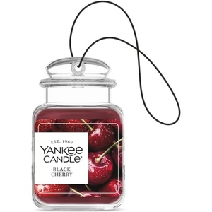 Yankee Candle Car Jar Ultimate, Vanilla, Black Cherry & Home Sweet Home, Hanging Air Freshener, Neutralizes Odors with Authentic Fragrance for Travel or Home, 3 Units (Variety Pack)(Black Cherry)