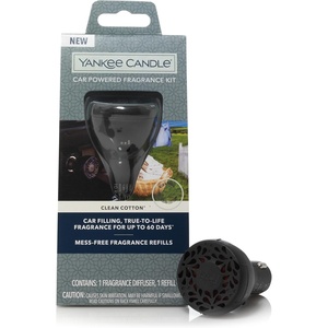 Yankee Candle Car Powered Fragrance Diffuser Refill, Midsummer Night(Clean Cotton)