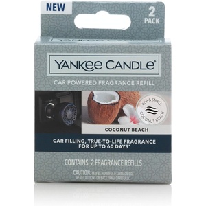 Yankee Candle Car Powered Fragrance Diffuser Refill, Midsummer Night(Coconut Beach)