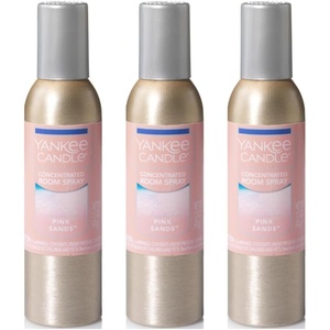 Yankee Candle Concentrated Room Spray Air Freshener, Instant Home Fragrance, Odor Eliminating Spray, Iced Berry Lemonade (Pack of 3)(Pink Sands)