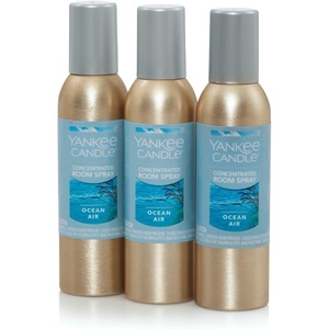 Yankee Candle Concentrated Room Spray Air Freshener, Instant Home Fragrance, Odor Eliminating Spray, Macintosh (Pack of 3)(Ocean)