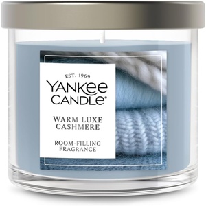 Yankee Candle Large Tumbler Scented Candle with up to 80 Hour Burn Time, Premium Plant Wax Blend for Consistent Burn, 20 oz Tumbler Candle with Room Filling Fragrance, Sugared Cinnamon Apple(Warm Luxe Cashmere)