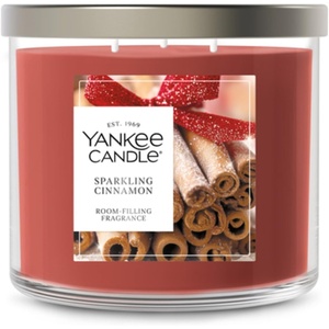 Yankee Candle Large Tumbler Scented Candle with up to 80 Hour Burn Time, Premium Plant Wax Blend for Consistent Burn, 20 oz Tumbler Candle with Room Filling Fragrance, Balsam & Cedar(Sparkling Cinnamon)