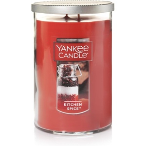 Yankee Candle Large Tumbler Scented Candle with up to 80 Hour Burn Time, Premium Plant Wax Blend for Consistent Burn, 20 oz Tumbler Candle with Room Filling Fragrance, Sugared Cinnamon Apple(Kitchen Spice)