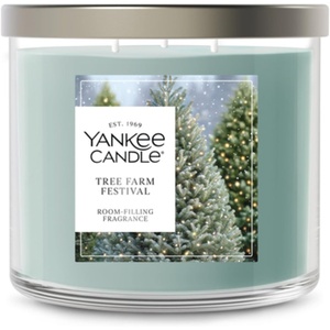 Yankee Candle Large Tumbler Scented Candle with up to 80 Hour Burn Time, Premium Plant Wax Blend for Consistent Burn, 20 oz Tumbler Candle with Room Filling Fragrance, Balsam & Cedar(Tree Farm Festival)