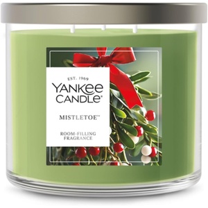 Yankee Candle Large Tumbler Scented Candle with up to 80 Hour Burn Time, Premium Plant Wax Blend for Consistent Burn, 20 oz Tumbler Candle with Room Filling Fragrance, Balsam & Cedar(Mistletoe)