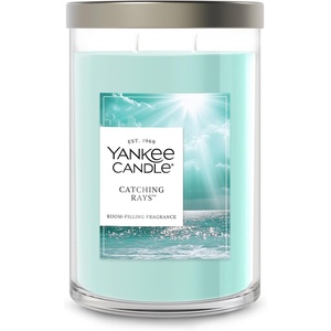 Yankee Candle Large Tumbler Scented Candle with up to 80 Hour Burn Time, Premium Plant Wax Blend for Consistent Burn, 20 oz Tumbler Candle with Room Filling Fragrance, Catching Rays