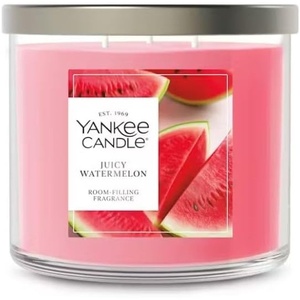 Yankee Candle Large Tumbler Scented Candle with up to 80 Hour Burn Time, Premium Plant Wax Blend for Consistent Burn, 20 oz Tumbler Candle with Room Filling Fragrance, Tangerine & Vanilla(Juicy Watermelon)