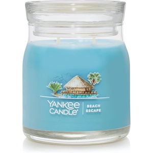 Yankee Candle Mediterranean Breeze Scented Classic 22oz Large Jar Single Wick Candle Over 110 Hours of Burn Time Paraffin-Grade Wax(Beach Escape)
