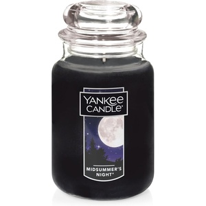 Yankee Candle MidSummer’s Night Scented Classic Large Single Wick Jar Candle 22oz with Over 110 Hours of Burn Time Ideal for Dinner Parties Relaxing Saturdays and Special Occasions(MidSummer’s Night)