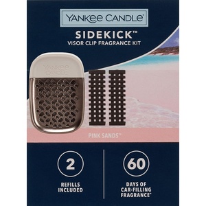 Yankee Candle Pink Sands Sidekick Visor Clip Fragrance Kit with Two Refills XO (Pack of 1)