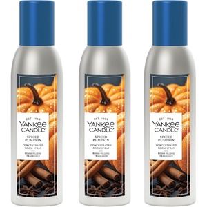 Yankee Candle Room Spray Mystery Box – 4 Pack Assorted Scents – Long Lasting Home & Car Air Freshener, Odor Eliminator, Room Deodorizer, 1.5 oz Each (4 Sprays Total)(Spiced Pumpkin)