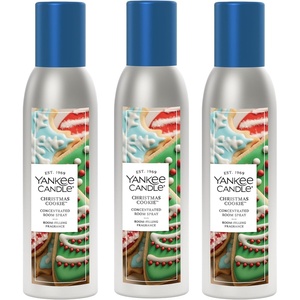 Yankee Candle Room Spray Mystery Box – 4 Pack Assorted Scents – Long Lasting Home & Car Air Freshener, Odor Eliminator, Room Deodorizer, 1.5 oz Each (4 Sprays Total)(Christmas Cookie)
