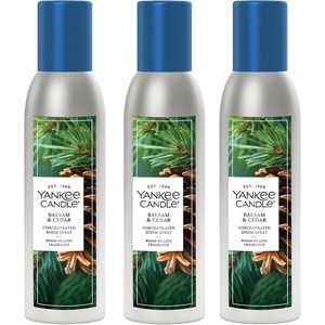 Yankee Candle Room Spray Mystery Box – 4 Pack Assorted Scents – Long Lasting Home & Car Air Freshener, Odor Eliminator, Room Deodorizer, 1.5 oz Each (4 Sprays Total)(Balsam & Cedar)