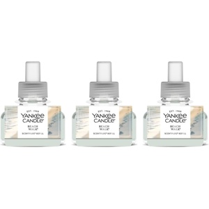 Yankee Candle ScentPlug Refill for Plug in Air Fresheners, Scented Oil Refills, Long Lasting Home Fragrance, Apple Pumpkin (Pack of 4)(Beach Walk)