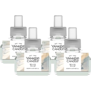 Yankee Candle ScentPlug Refill for Plug in Air Fresheners, Scented Oil Refills, Long Lasting Home Fragrance, Apple Pumpkin (Pack of 4)(Candle Beach)