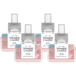 Yankee Candle ScentPlug Refill for Plug in Air Fresheners, Scented Oil Refills, Long Lasting Home Fragrance, Apple Pumpkin (Pack of 4)(Pink Sands)