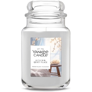 Yankee Candle Seaside Woods Scented Candle, 22oz Large Jar with up to 150 Hour Burn Time, Giftable(A Calm & Quiet Place)
