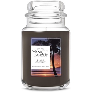 Yankee Candle Seaside Woods Scented Candle, 22oz Large Jar with up to 150 Hour Burn Time, Giftable(Black Coconut)