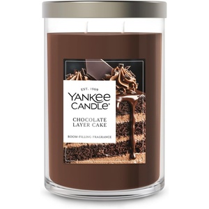 Yankee Candle Signature Large Tumbler Candle, Cinnamon Stick, Scented Candle, 20 oz, 2-Wick, Premium Plant Wax Blend, Over 60 Hours Burn Time(Chocolate Layer Cake)