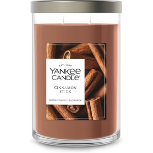 Yankee Candle Signature Large Tumbler Candle, Cinnamon Stick, Scented Candle, 20 oz, 2-Wick, Premium Plant Wax Blend, Over 60 Hours Burn Time(Cinnamon Stick)