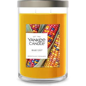 Yankee Candle Signature Large Tumbler Candle, Cinnamon Stick, Scented Candle, 20 oz, 2-Wick, Premium Plant Wax Blend, Over 60 Hours Burn Time(Harvest)
