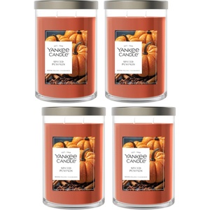 Yankee Candle Signature Large Tumbler Candle, Cinnamon Stick, Scented Candle, 20 oz, 2-Wick, Premium Plant Wax Blend, Over 60 Hours Burn Time(Spiced Pumpkin)