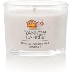 Yankee Candle Signature Votive Mini Candle Jar, Spiced Pumpkin Scent, Natural Soy Wax Blend Candle with Natural Fiber Wick, 1.3 OZ Glass Jar (Pack of 12)(Munich Christmas Market)