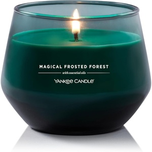 Yankee Candle Studio Medium Candle, Magical Frosted Forest, 10 oz: Long-Lasting, Essential-Oil Scented Soy Wax Blend Candle | 40-65 Hours of Burning Time