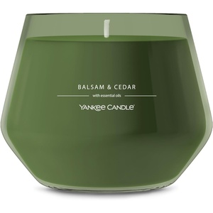 Yankee Candle Studio Scented Candle, Single Wick Jar Candle for Home Fragrance, Premium Plant Wax Blend, Long Lasting Burn, Balsam & Cedar (Pack of 1)(Balsam & Cedar)