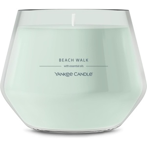 Yankee Candle Studio Scented Candle, Single Wick Jar Candle for Home Fragrance, Premium Plant Wax Blend, Long Lasting Burn, Balsam & Cedar (Pack of 1)(Beach Walk)