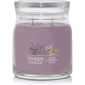 Yankee Candle Studio Scented Candle, Single Wick Jar Candle for Home Fragrance, Premium Plant Wax Blend, Long Lasting Burn, Dried Lavender & Oak (Pack of 1)(Dried Lavender & Oak)
