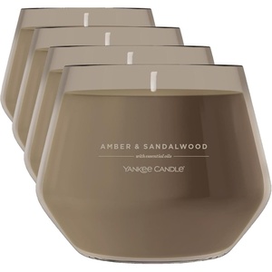 Yankee Candle Studio Scented Candle, Single Wick Jar Candle for Home Fragrance, Premium Plant Wax Blend, Long Lasting Burn, Dried Lavender & Oak (Pack of 1)(Amber & Sandalwood)