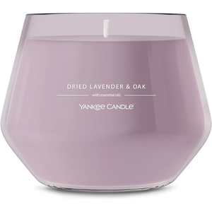 Yankee Candle Studio Scented Candle, Single Wick Jar Candle for Home Fragrance, Premium Plant Wax Blend, Long Lasting Burn, Dried Lavender & Oak (Pack of 1)(Fresh)