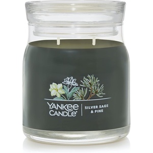 Yankee Candle Studio Scented Candle, Single Wick Jar Candle for Home Fragrance, Premium Plant Wax Blend, Long Lasting Burn, Dried Lavender & Oak (Pack of 1)(Silver Sage & Pine)