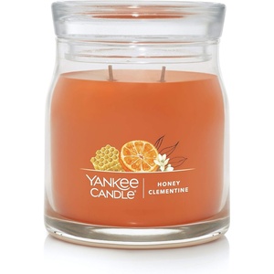 Yankee Candle Studio Scented Candle, Single Wick Jar Candle for Home Fragrance, Premium Plant Wax Blend, Long Lasting Burn, Warm Luxe Cashmere (Pack of 1)(Honey Clementine)
