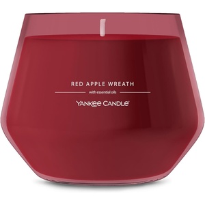 Yankee Candle Studio Scented Candle with up to 50 Hour Burn Time, Premium Plant Wax Blend for Consistent Burn, 10 oz Jar Candle with Room Filling Fragrance, Red Apple Wreath (Pack of 1)(Festive)