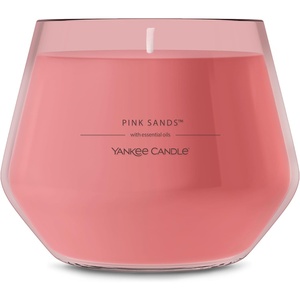 Yankee Candle Studio Scented Candle with up to 50 Hour Burn Time, Premium Plant Wax Blend for Consistent Burn, 10 oz Jar Candle with Room Filling Fragrance, Pink Sands (Pack of 1)