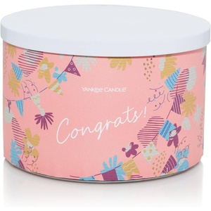 Yankee Candle 3-Wick Candle, White Strawberry Bellini, 18oz, Graduation/Celebration/Engagement Gifts for her